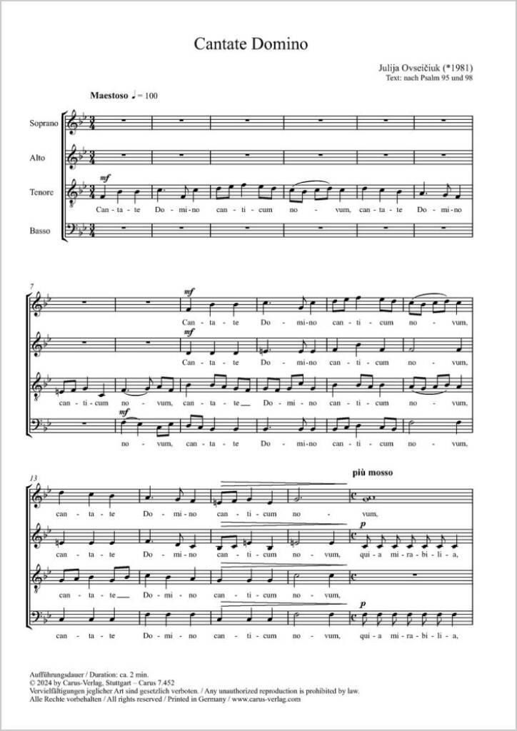 Cantate Domino